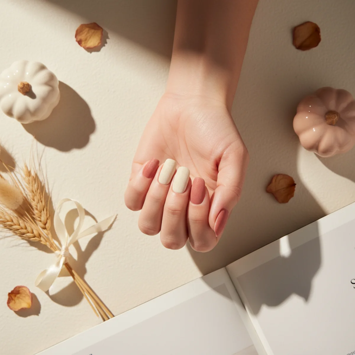 3D Bow With Trailing Ribbon — seasonal nail design ideas