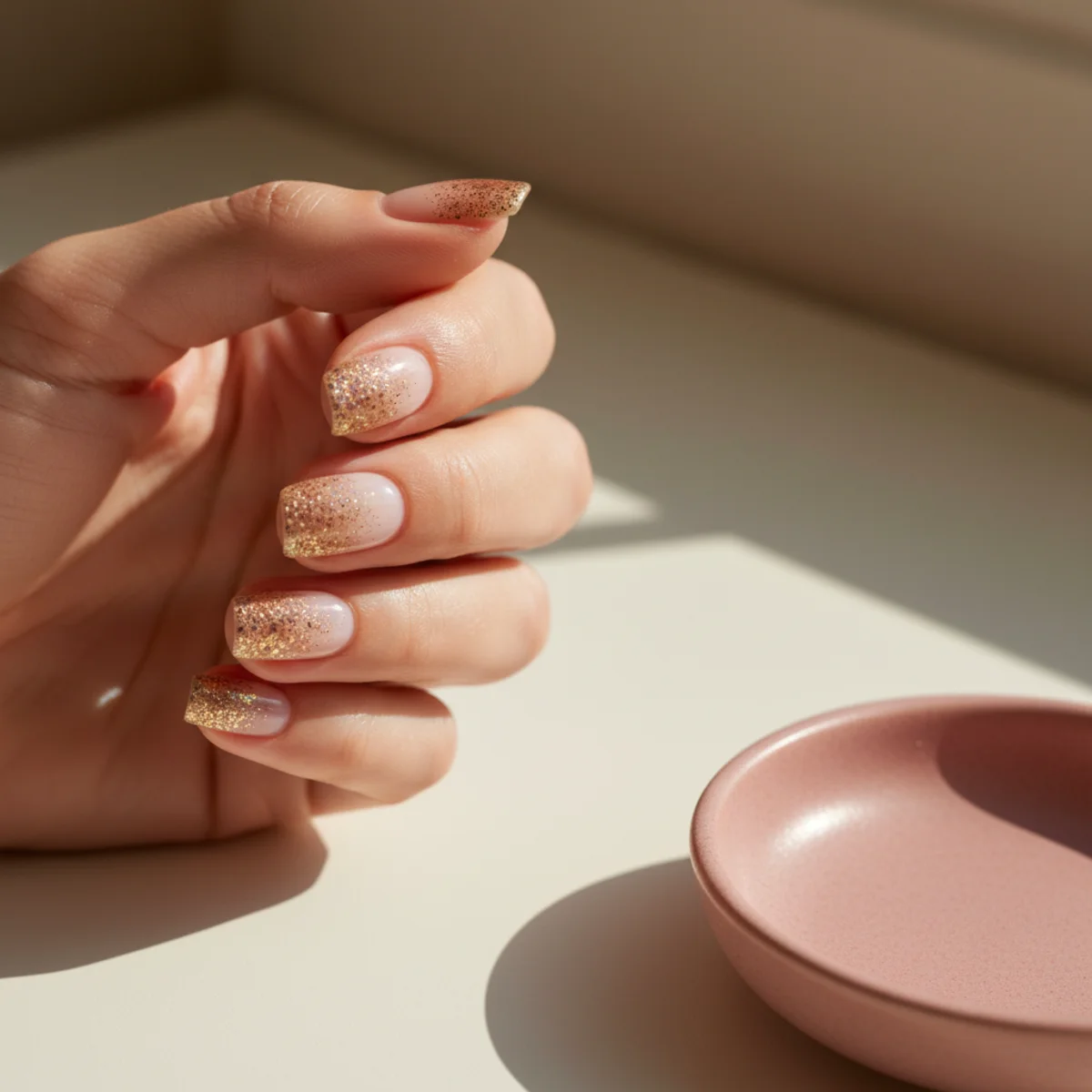 Diamond Choker Mid-Nail — seasonal nail design ideas