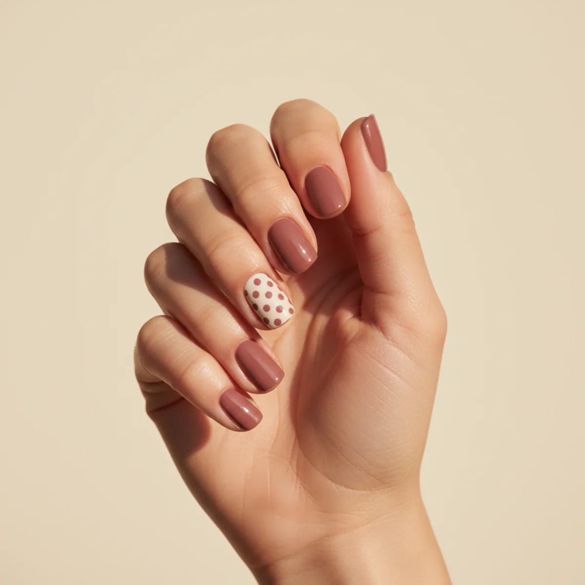 Cherry Charm Single Finger — seasonal nail design ideas