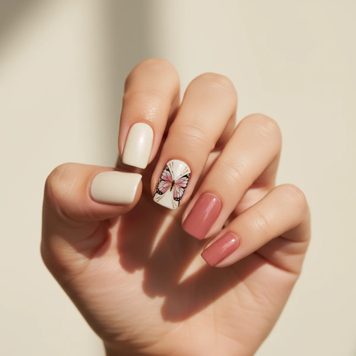 Cotton Candy Marble — seasonal nail design ideas