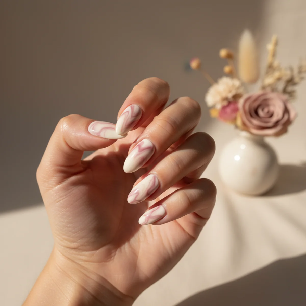 Sculpted 3D Florist Bouquet — seasonal nail design ideas