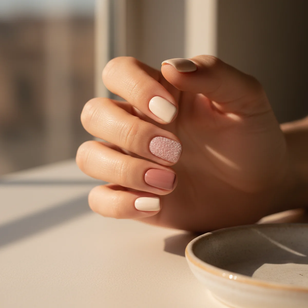 Foil Marble Drag — seasonal nail design ideas