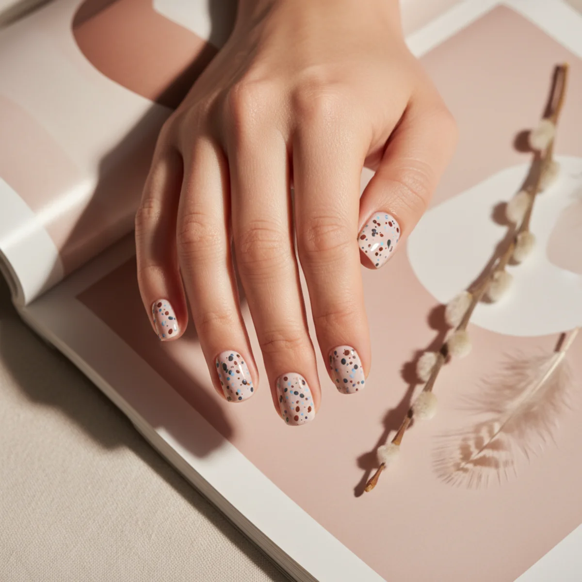 Glazed Cherry With Stem Detail — seasonal nail design ideas