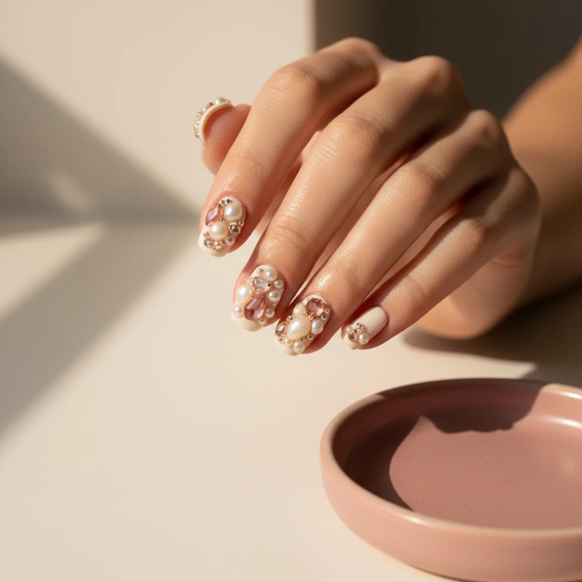 Watercolor Smudge — seasonal nail design ideas