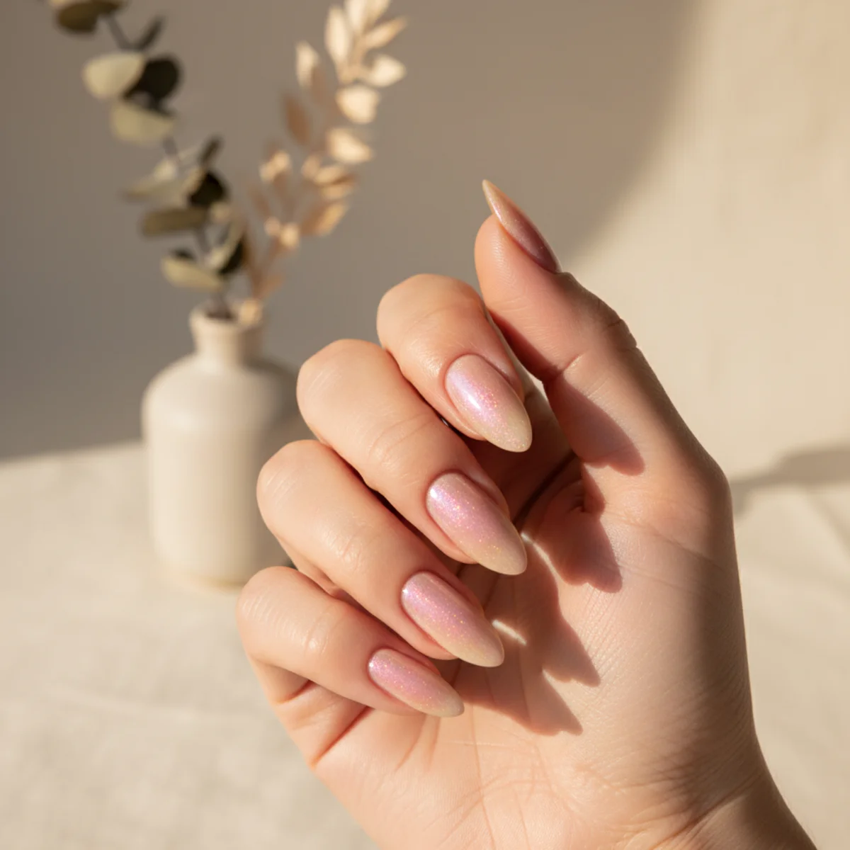 Encapsulated Floral Press — seasonal nail design ideas