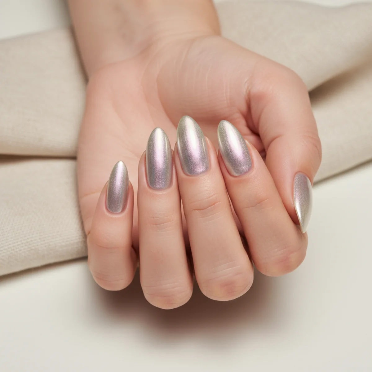 Powder Sugar Pink — short acrylic nail design ideas