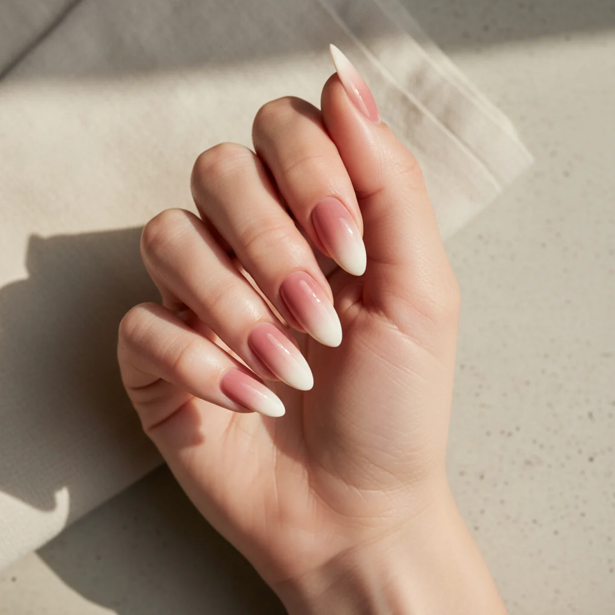 Pink Latte Glaze — short acrylic nail design ideas
