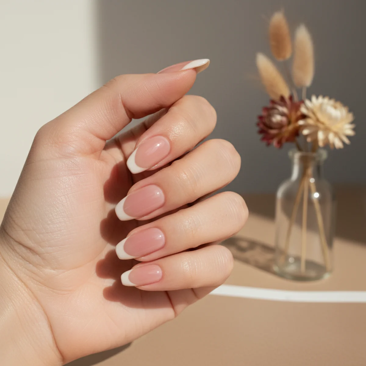 Heart Tip Single Finger — short nail design ideas