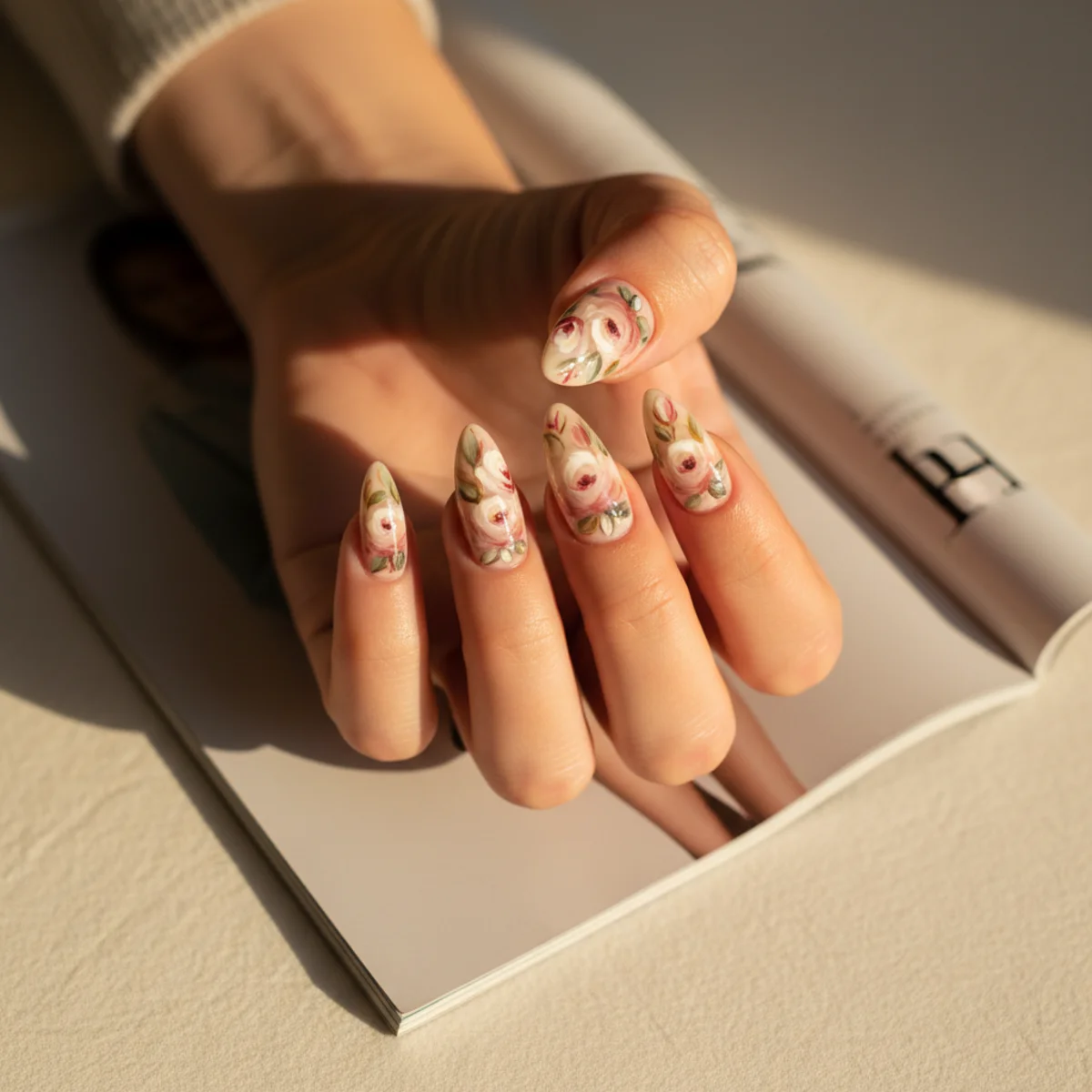Sheer Pink With Star Confetti — short nail design ideas
