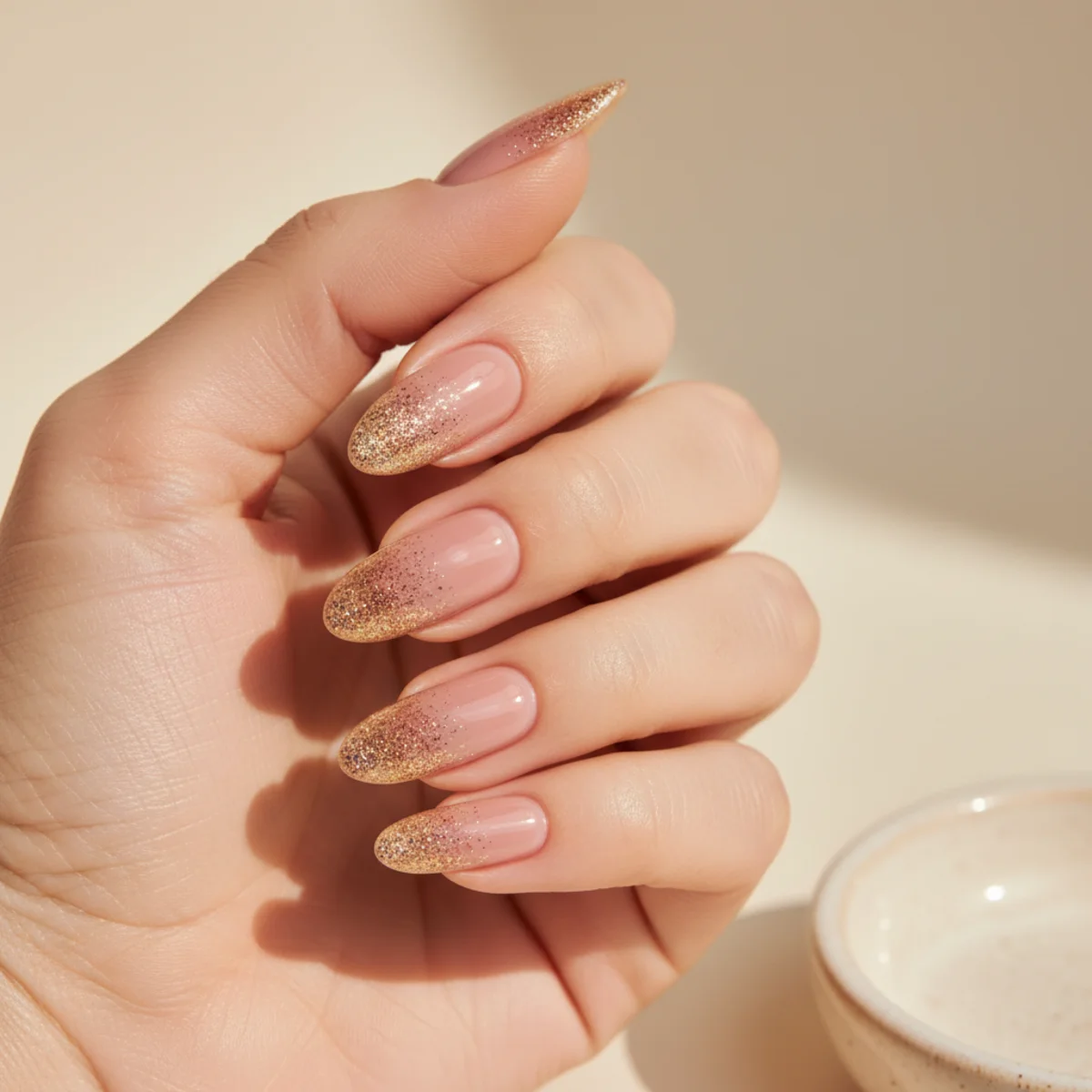 Powder Blue Sheer — short nail design ideas