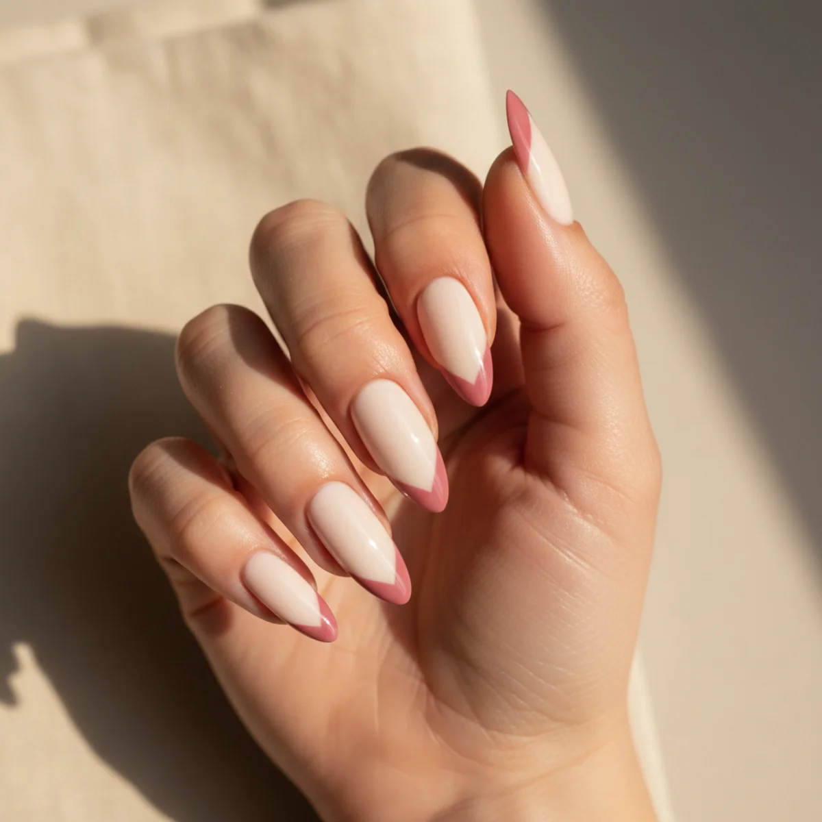Lavender Sheer With Pearl — short nail design ideas