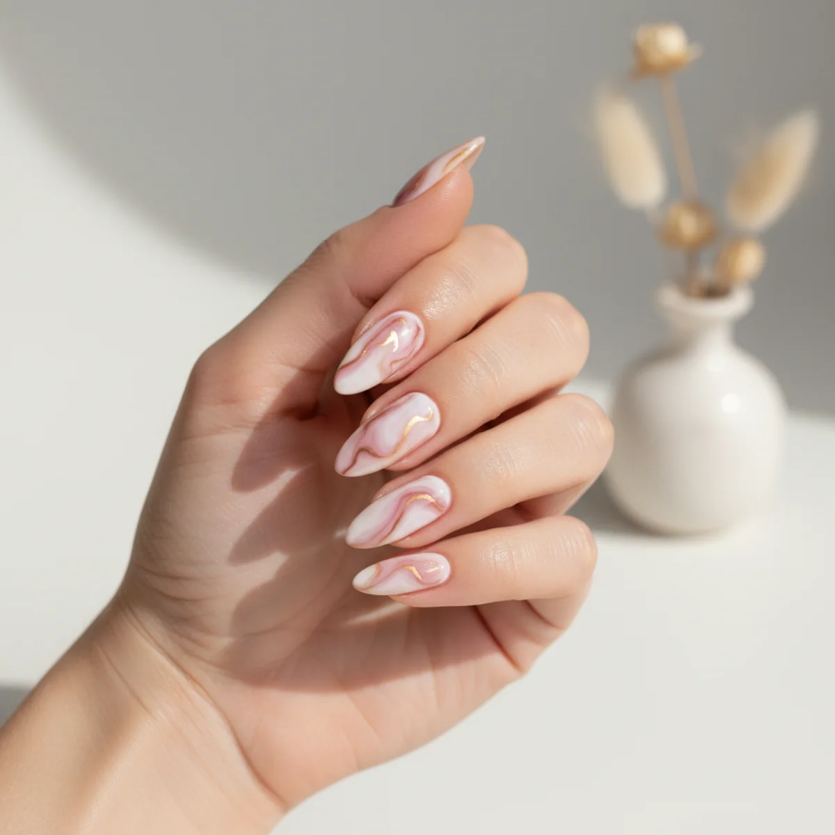Micro French Pink — short nail design ideas