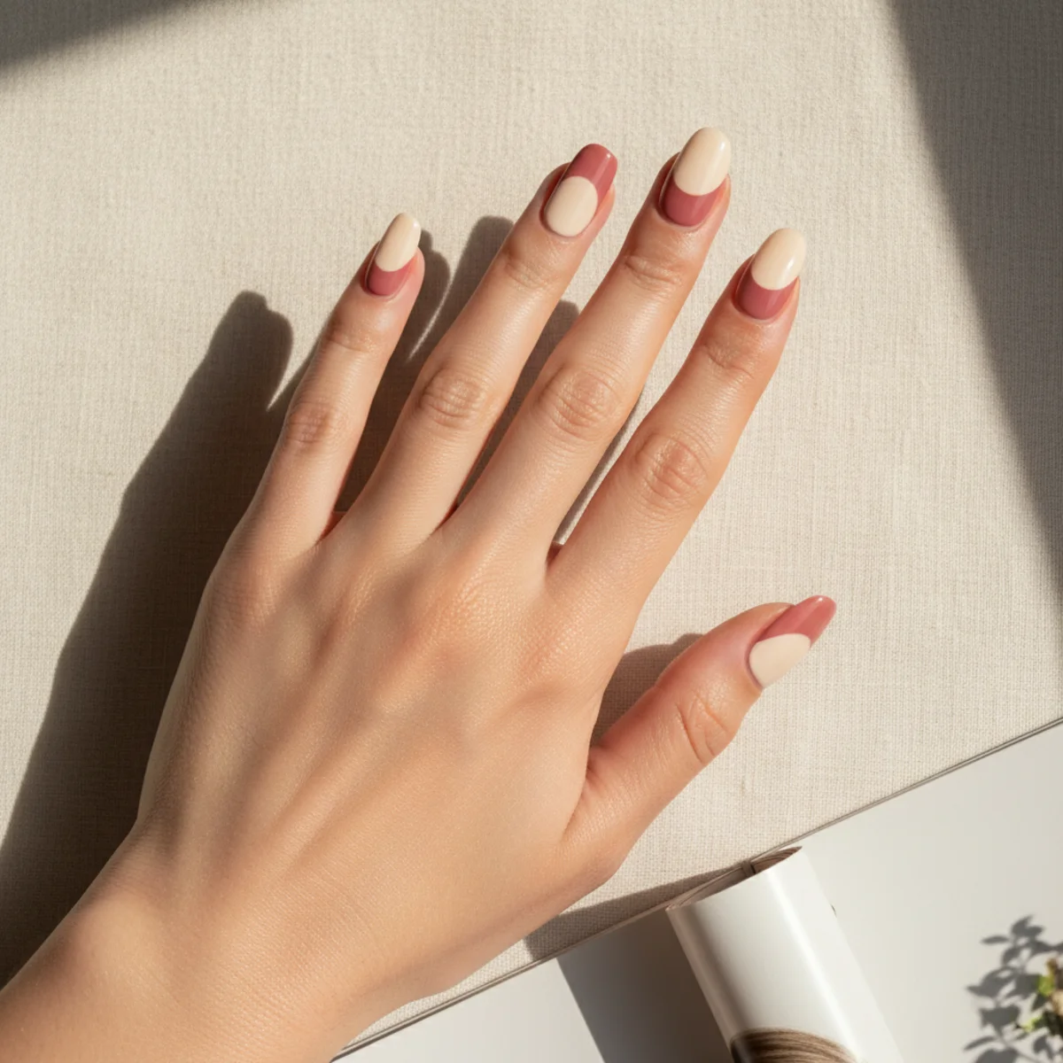 Pink Latte Glaze — short nail design ideas