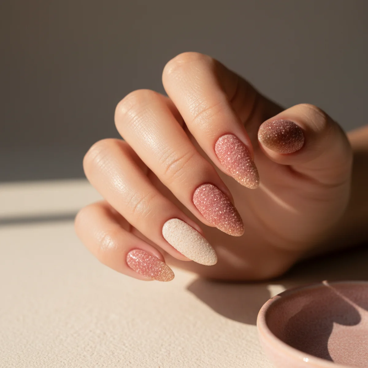 Strawberry Milk Short — short nail design ideas