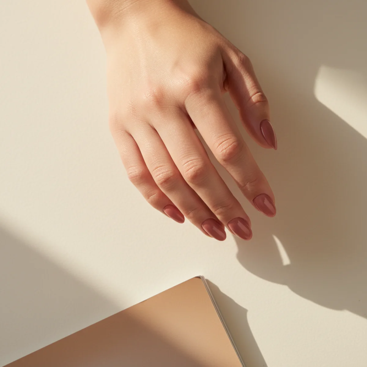 Powder Sugar Pink — short nail design ideas