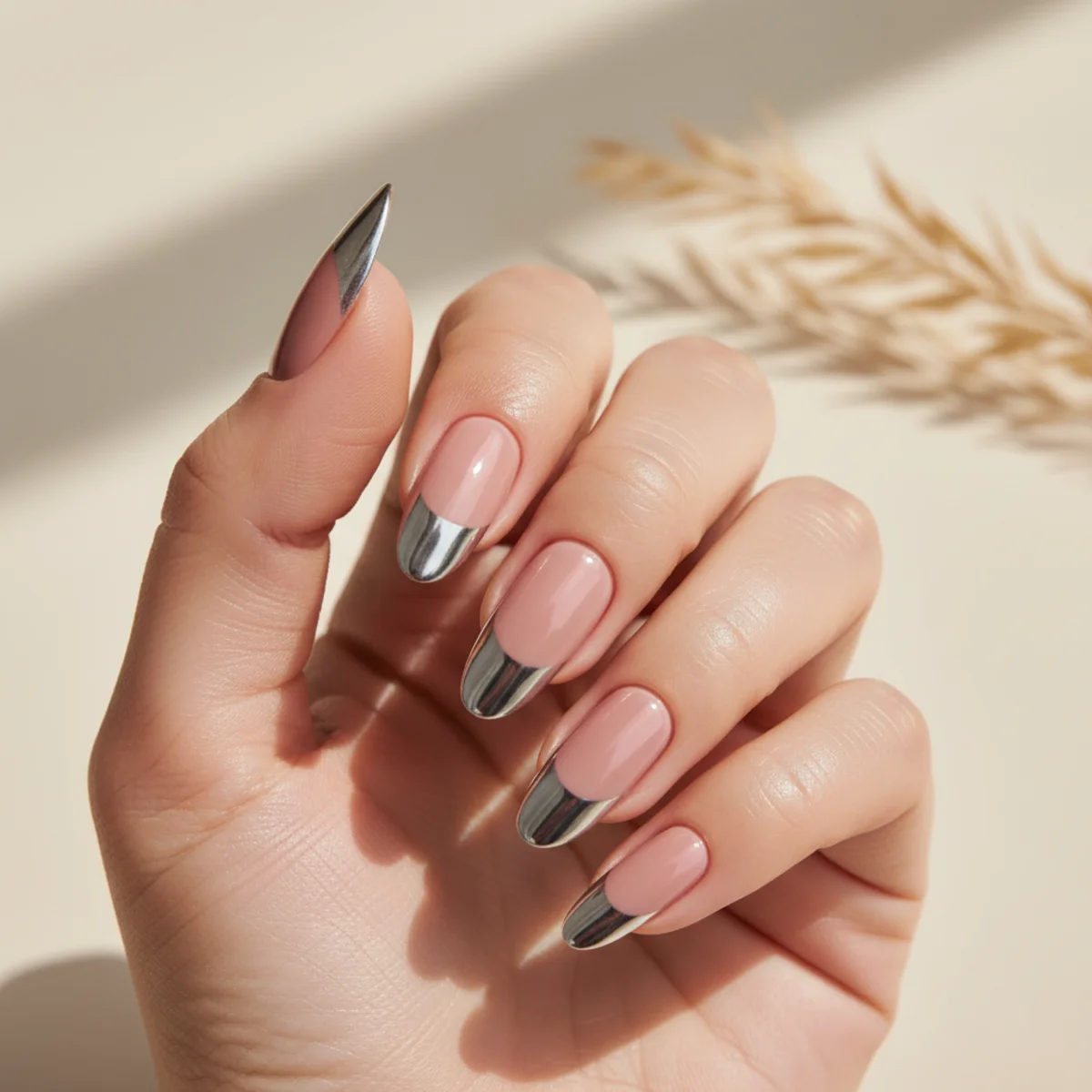 Single Painted Cherry — short nail design ideas