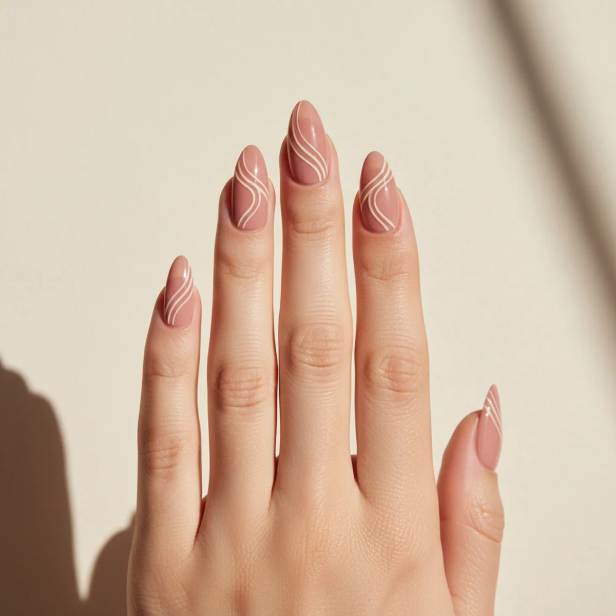 Negative Space Half French — short nail design ideas