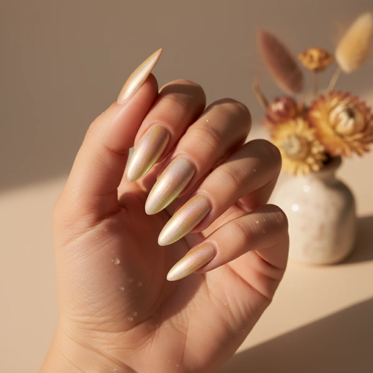 Sheer Tortoise Short — short nail design ideas