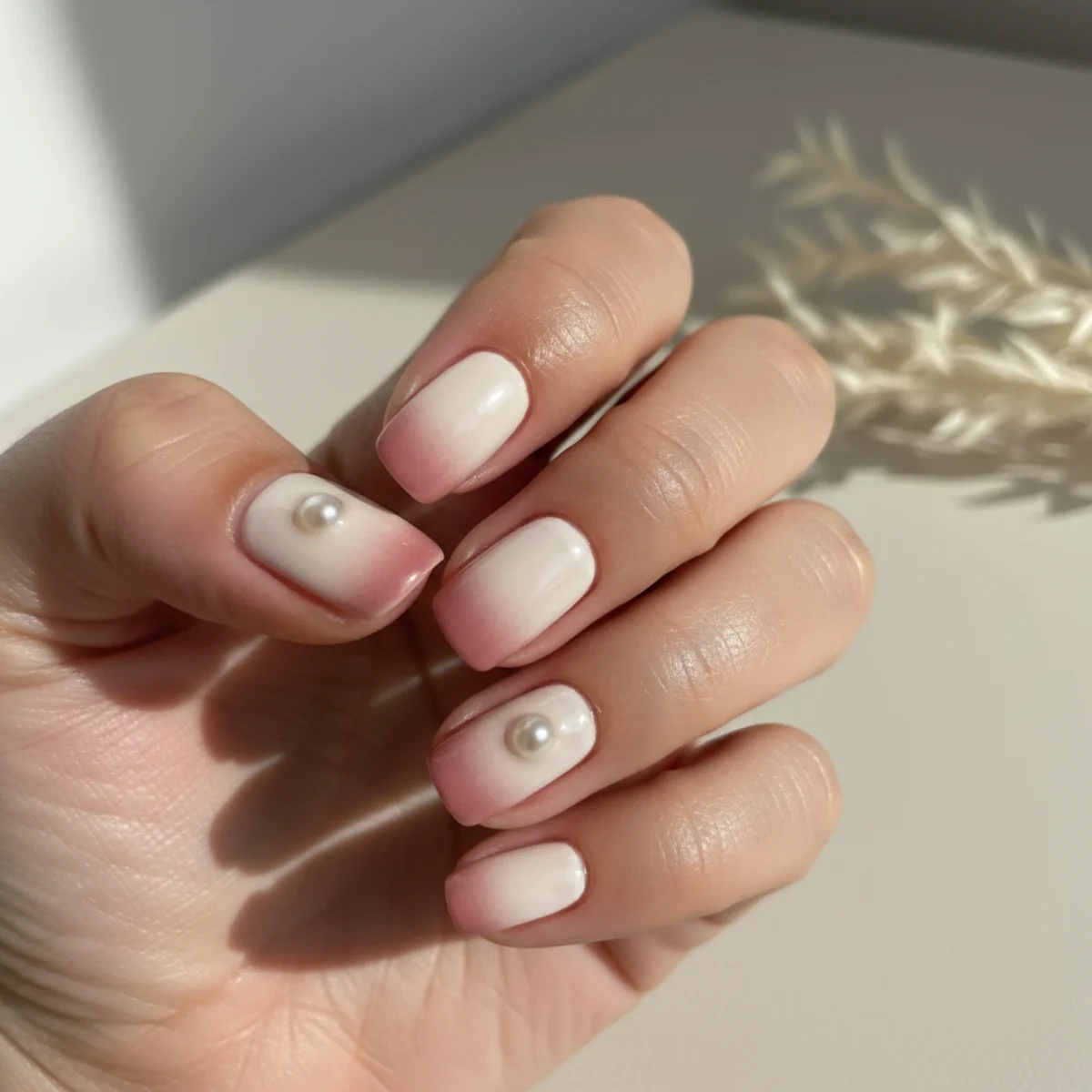 Half-Moon Sheer — simple nail design ideas