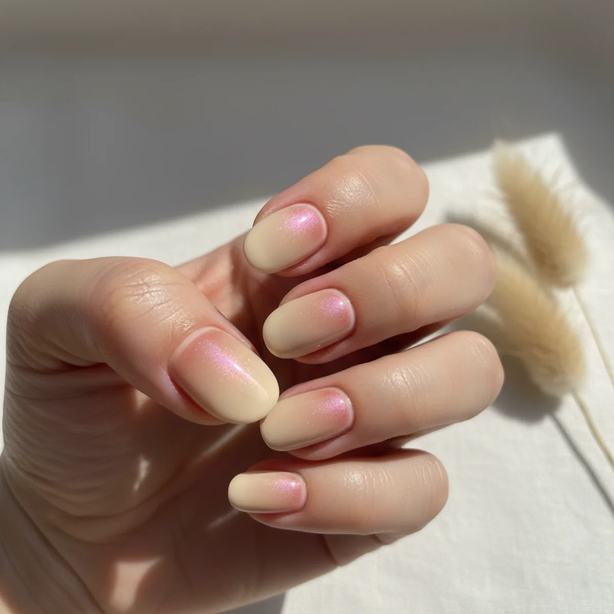Crystal Halo Minimalist — simple nail design ideas