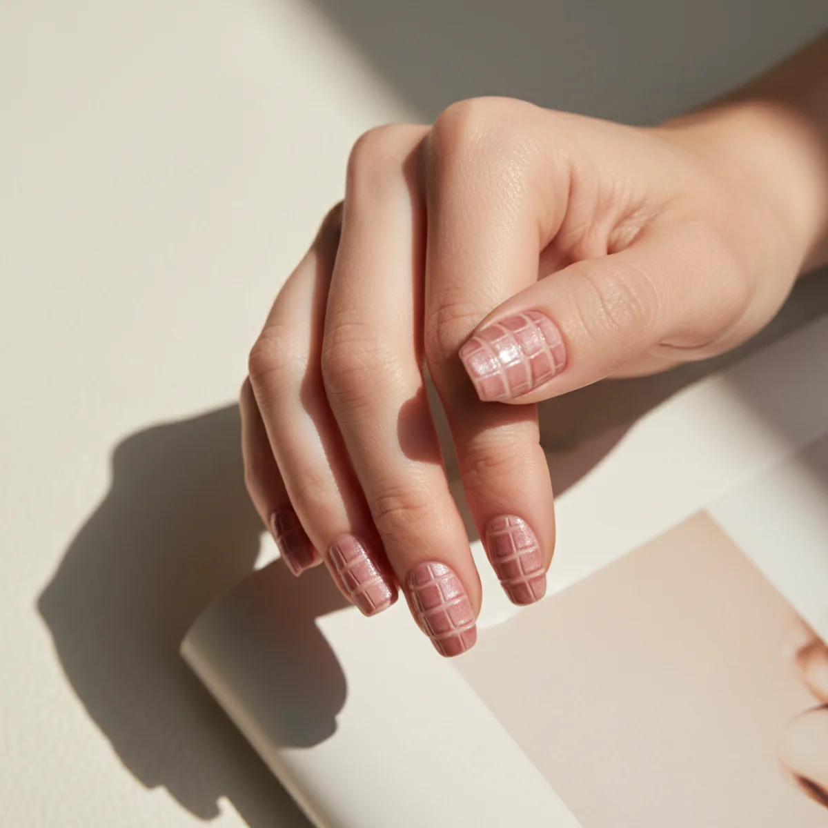 Tonal Nude Minimalist — simple nail design ideas
