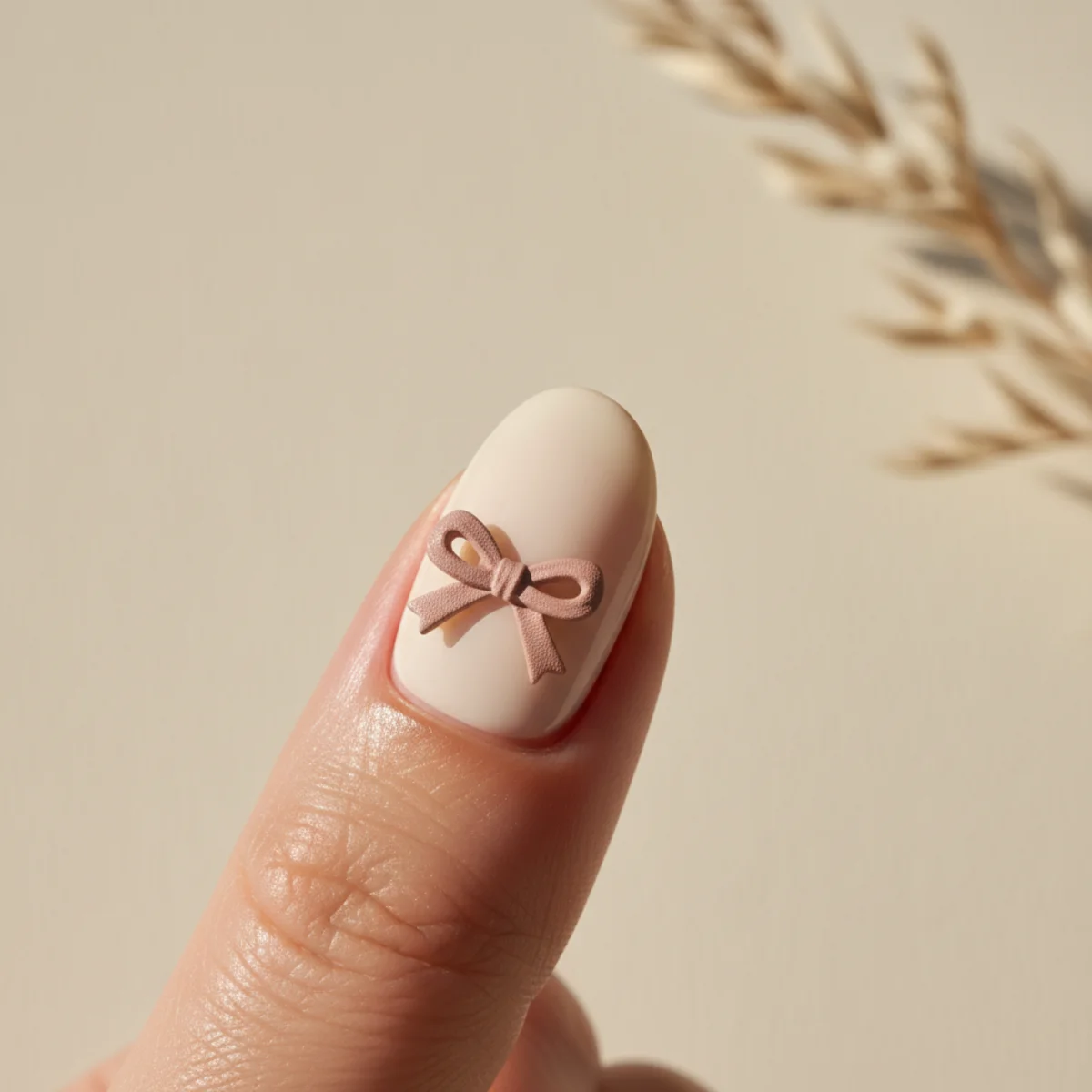 Sheer White With Pearl Minimalist — simple nail design ideas