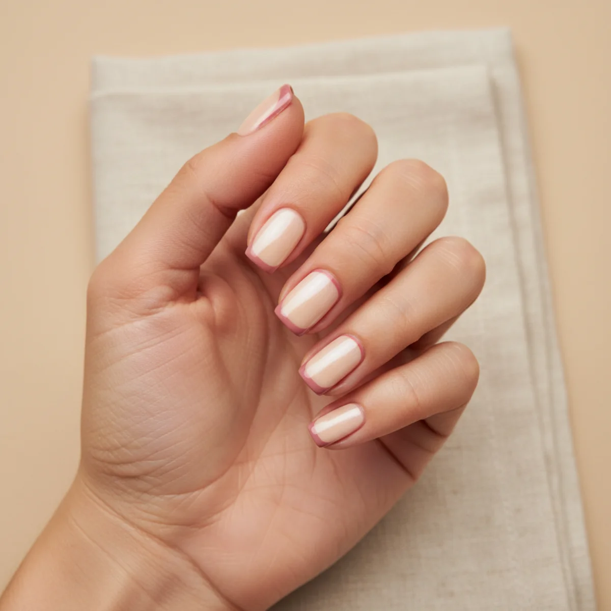 Single-Line Cuff — simple nail design ideas