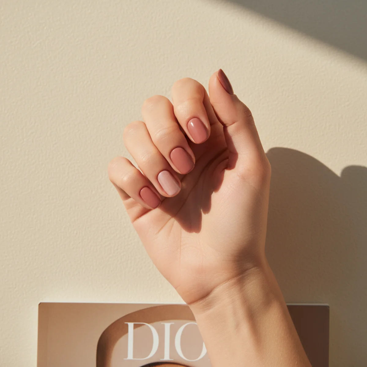 Single Line At Cuticle — simple nail design ideas