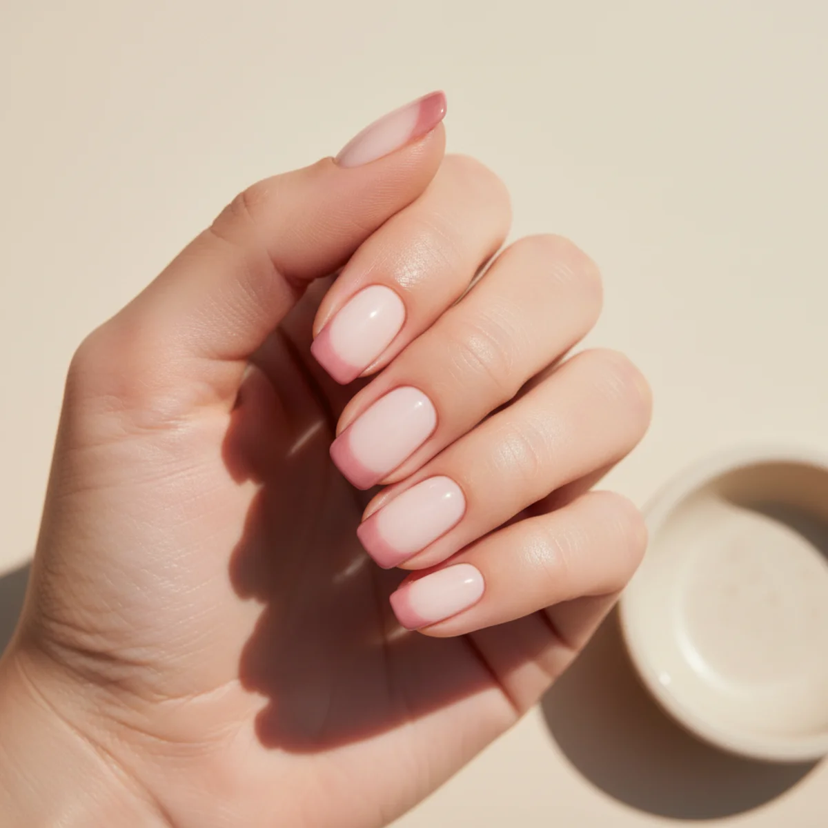 Sheer Milky Base — simple nail design ideas