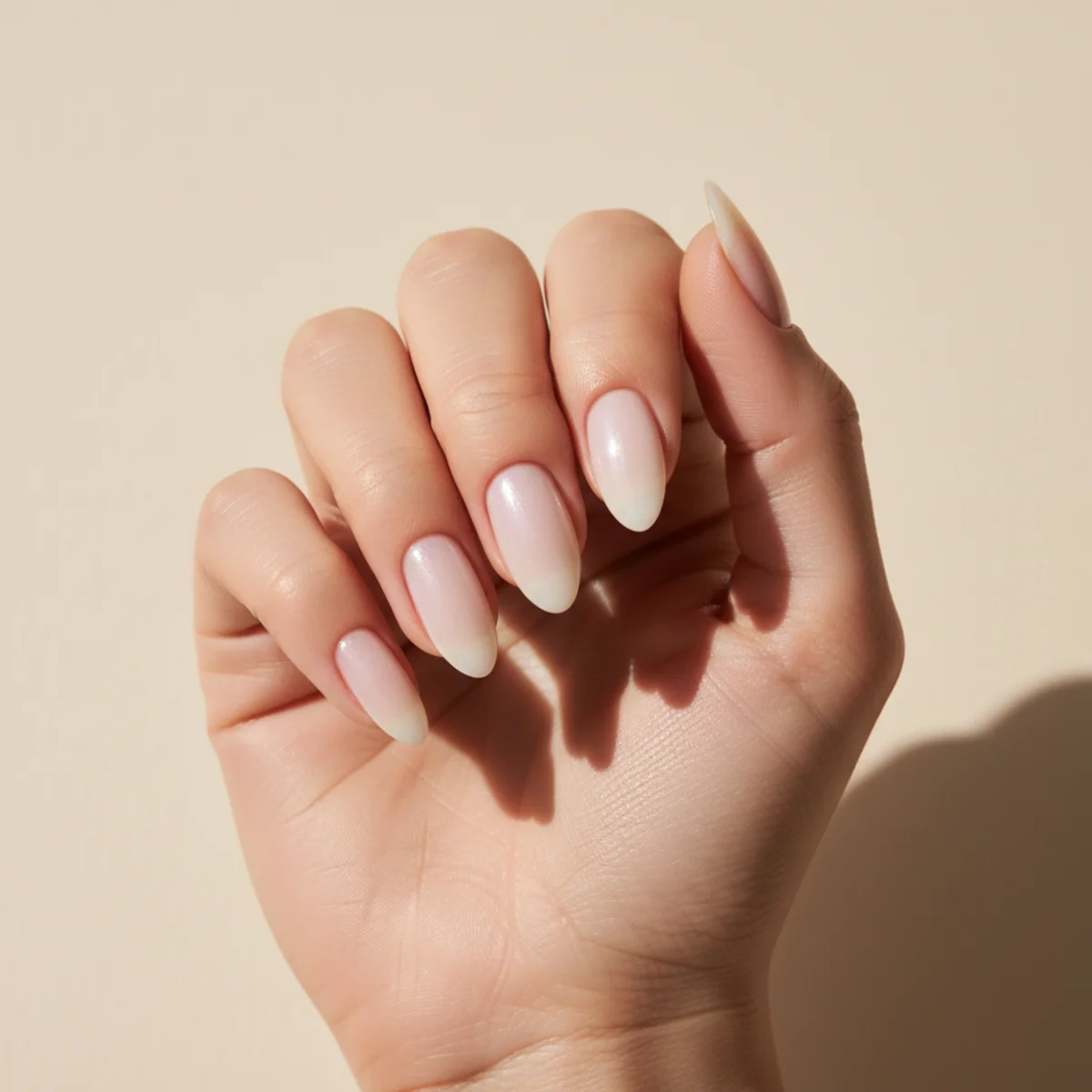 Glazed Pink Donut — spring nail design ideas