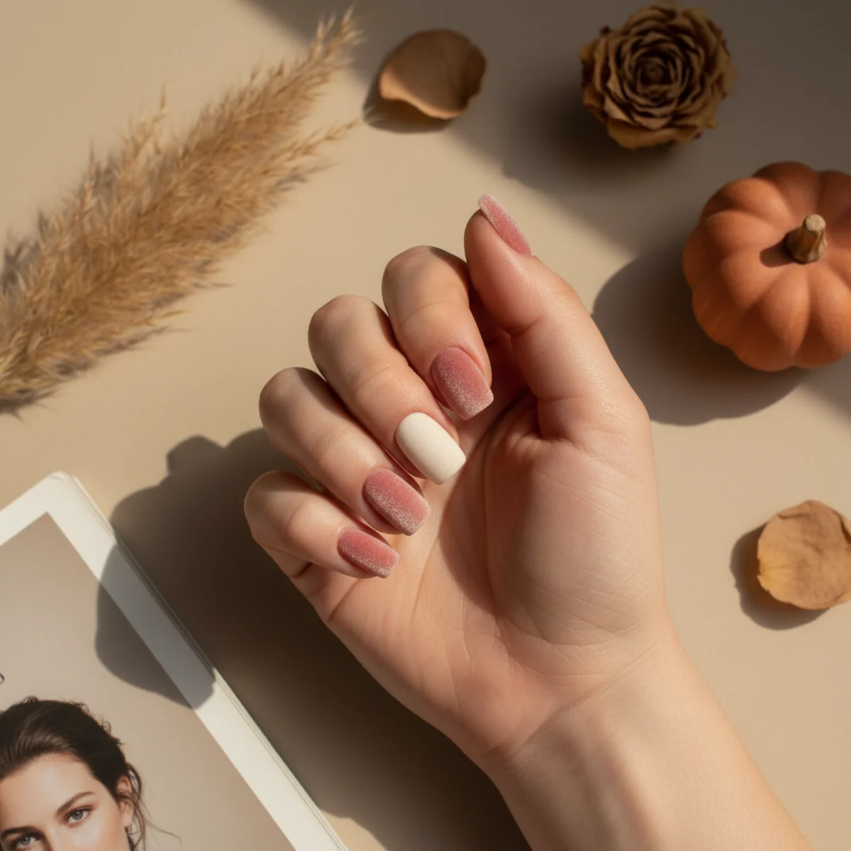 Cherry Glaze Spring — spring nail design ideas