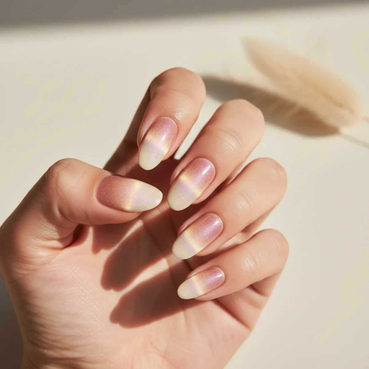 Pastel Speckle Eggshell — spring nail design ideas