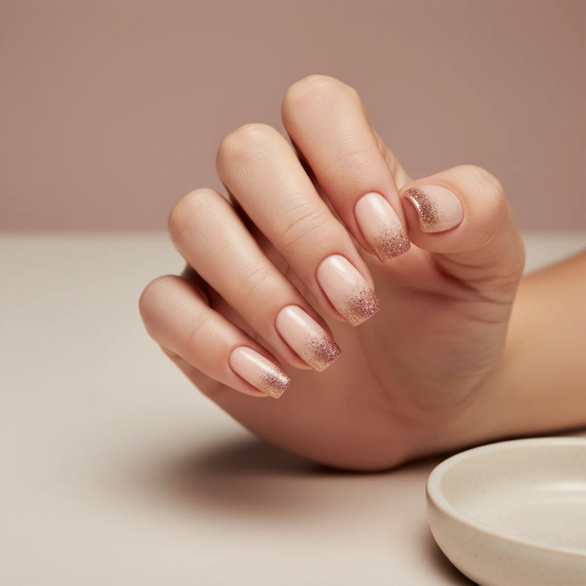 Tonal Spring Stripe — spring nail design ideas