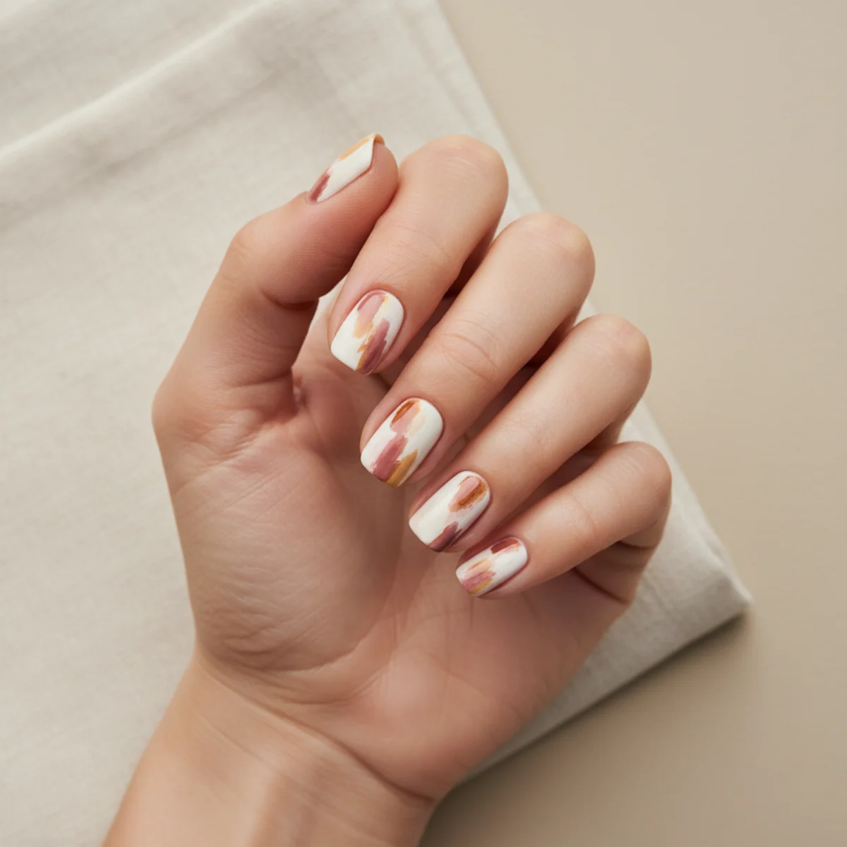 Strawberry Polka Dot — spring nail design ideas