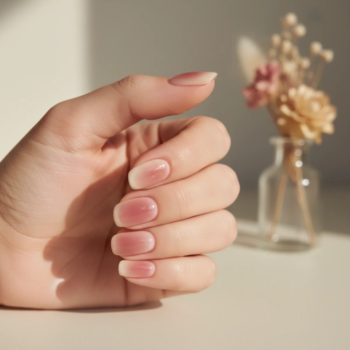 Lavender French Tip — spring nail design ideas