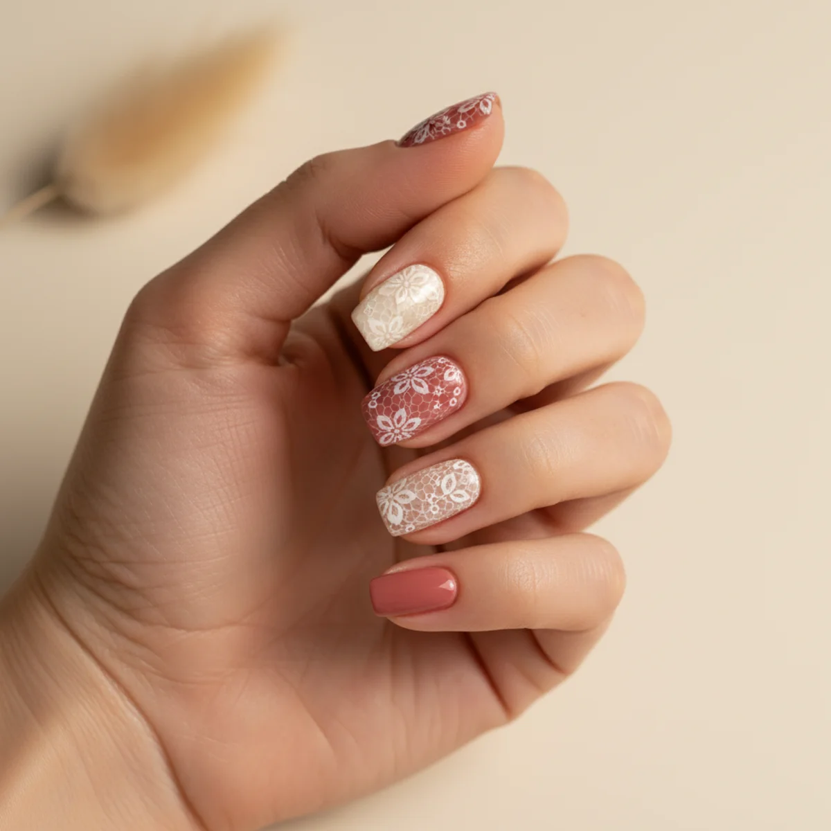 Sheer Coral Wash — spring nail design ideas