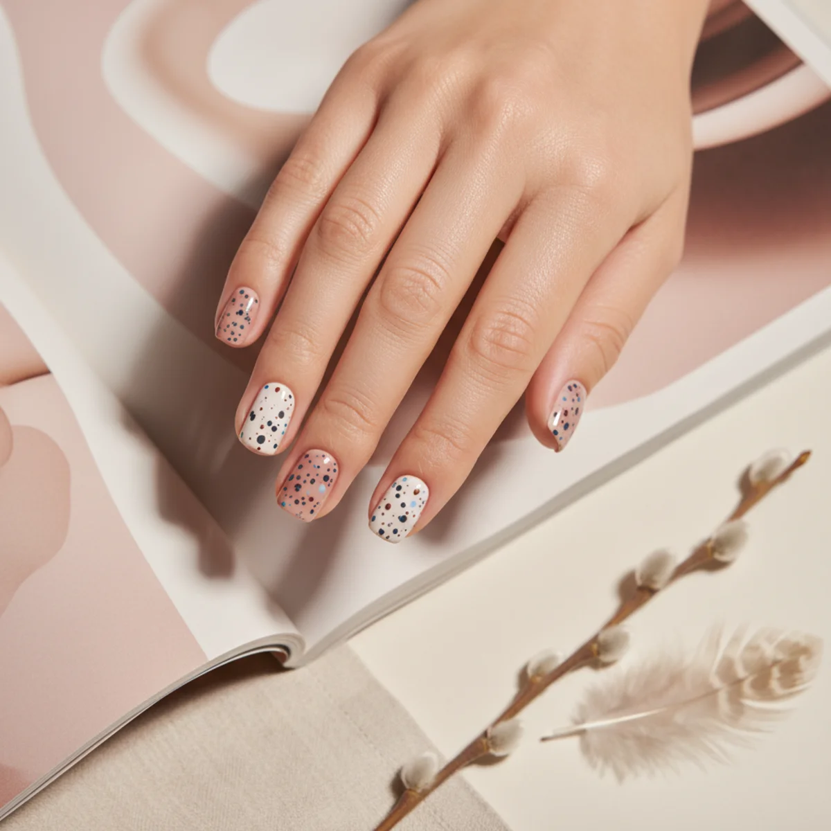 Cherry Blossom Single — spring nail design ideas