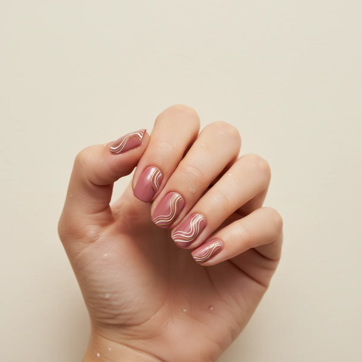 Bow At Smile Line Spring — spring nail design ideas