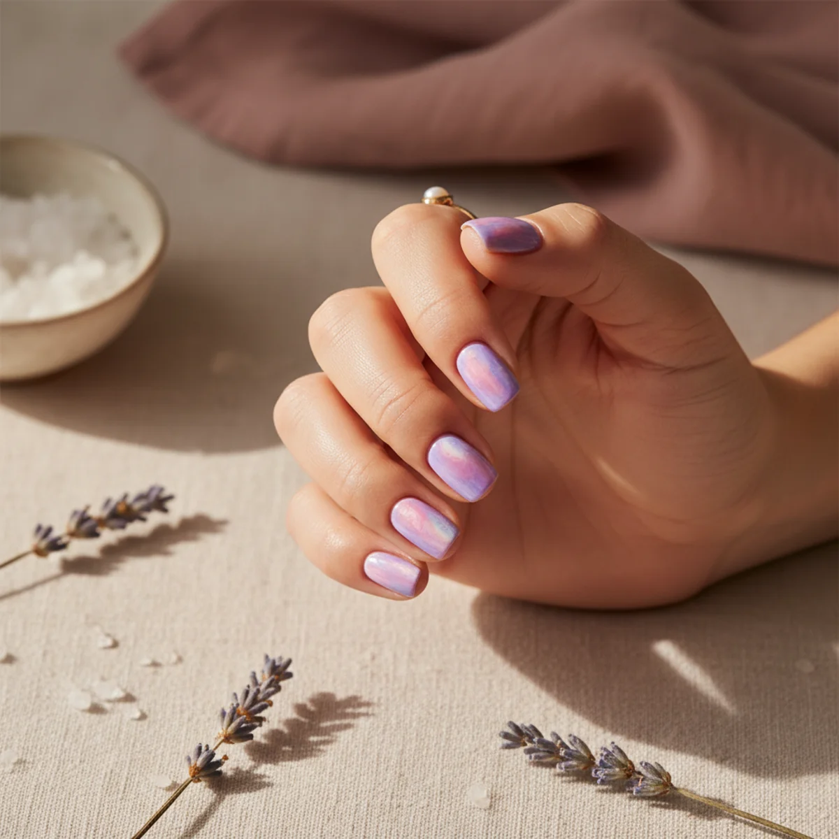 Sheer Sky Blue — spring nail design ideas