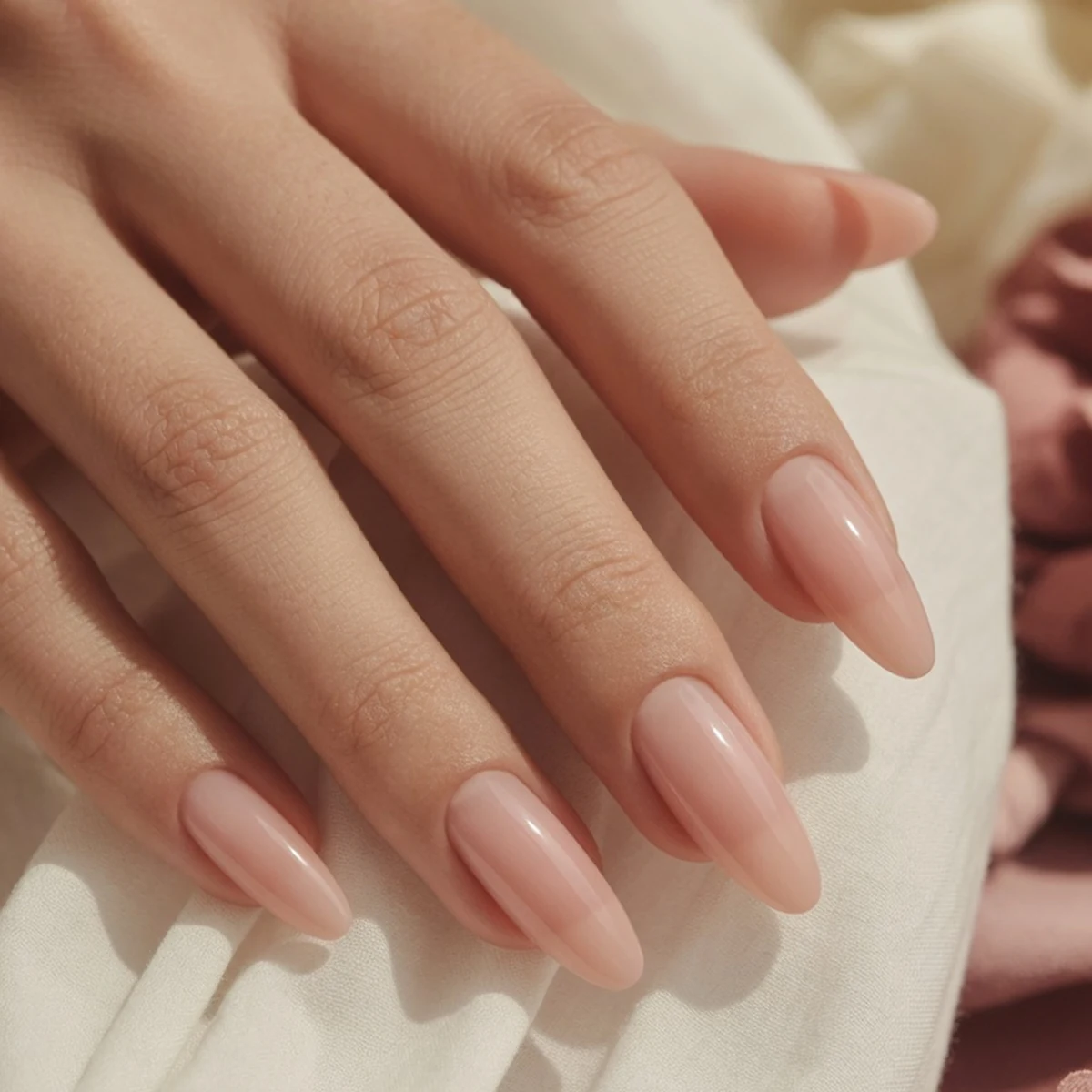 Sheer Coral Wash — summer nail design ideas 2026