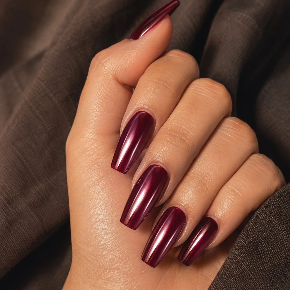 Glazed Berry Summer — summer nail design ideas 2026