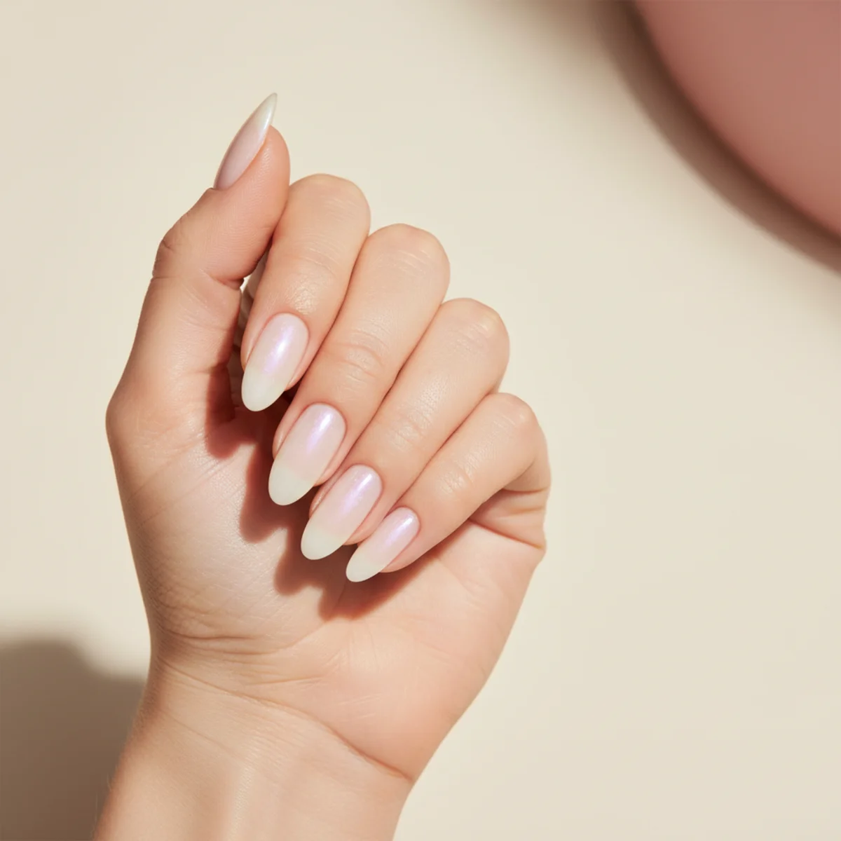 Sheer Sky Blue Aura — summer nail design ideas