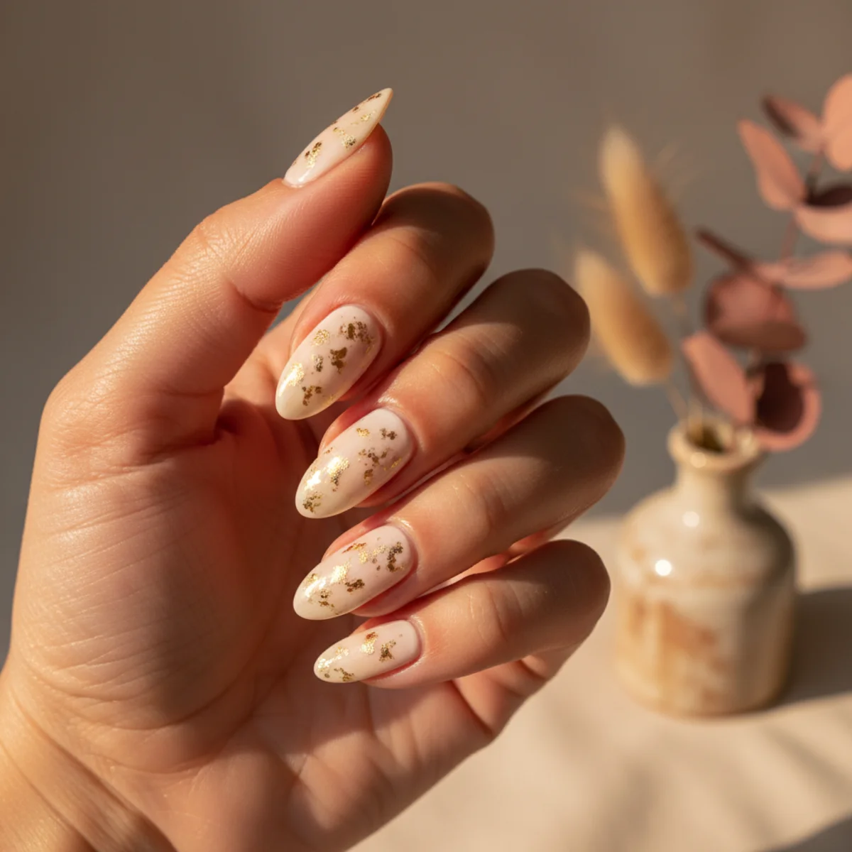Strawberry Milk Sheer — summer nail design ideas
