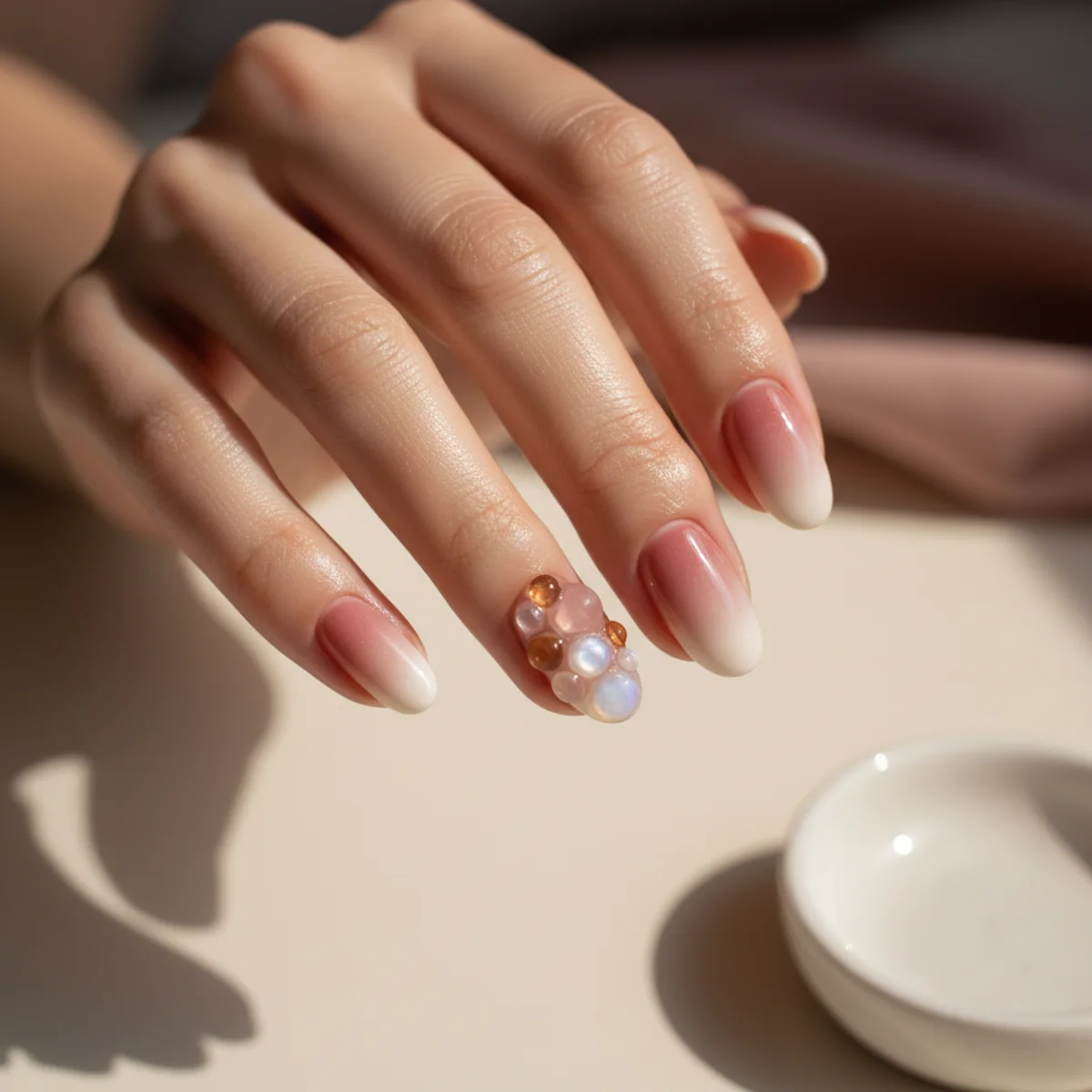 Heart Tip Summer — summer nail design ideas