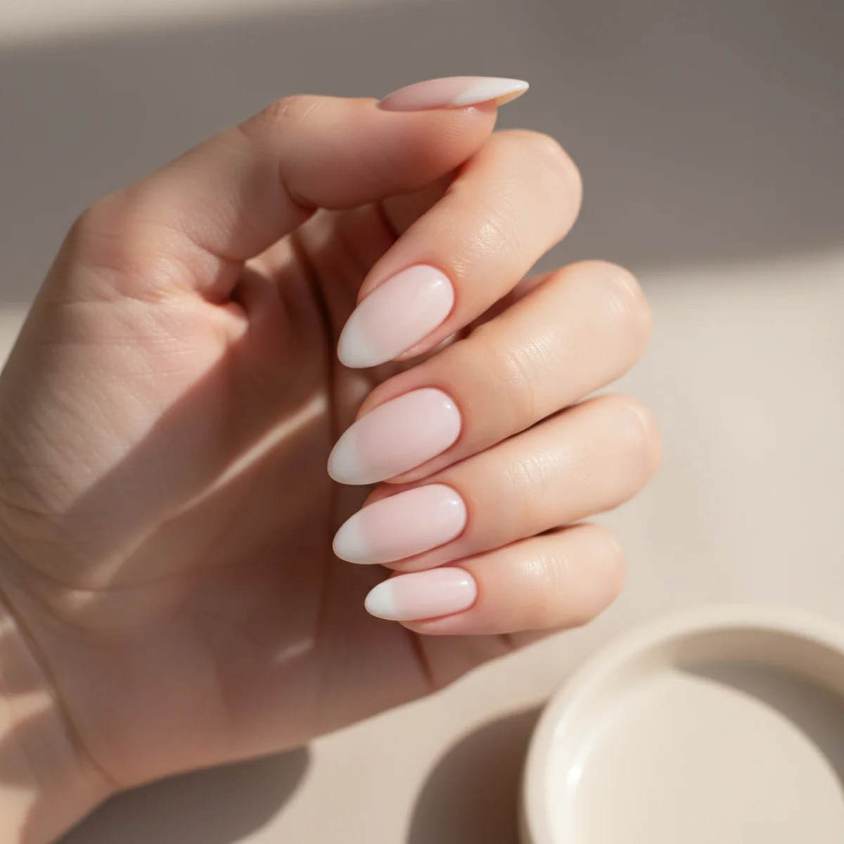 Cobalt Negative Space — summer nail design ideas