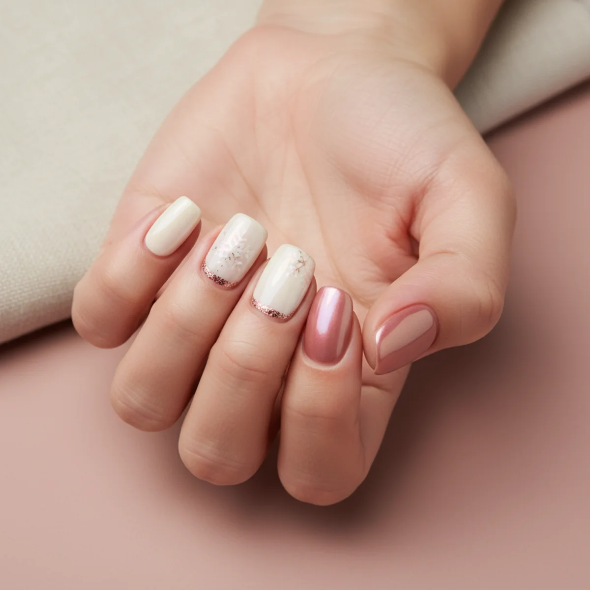 Tortoise Shell Fall — thanksgiving nail design ideas