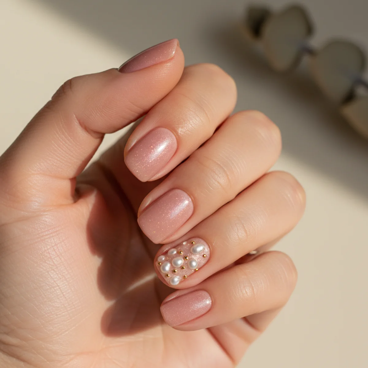 Mocha French Tip — thanksgiving nail design ideas