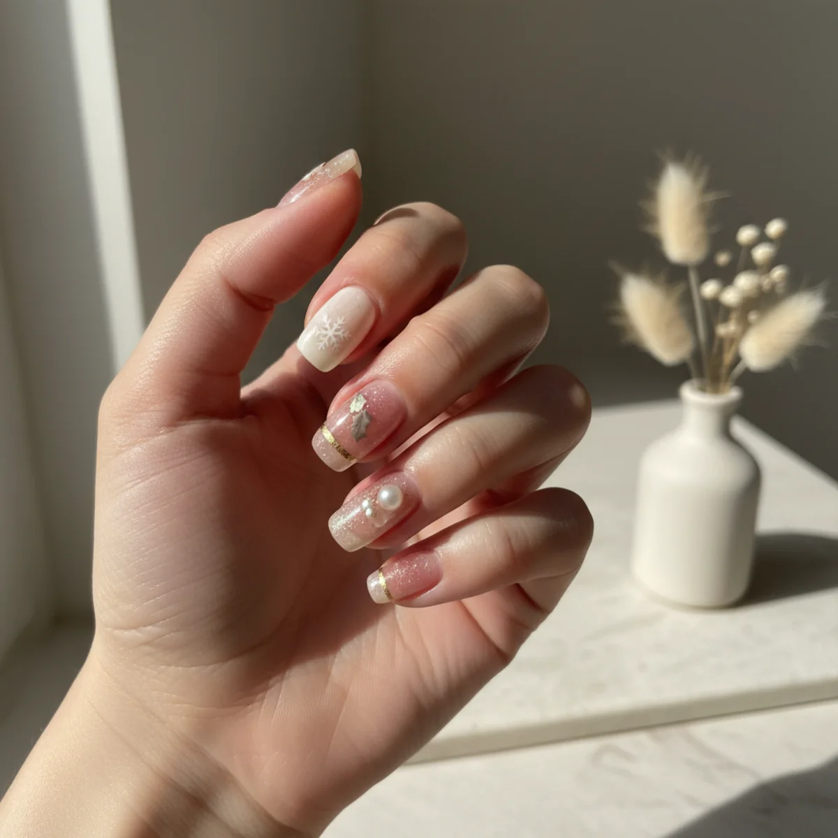 Magnetic Cat Eye Bronze — thanksgiving nail design ideas