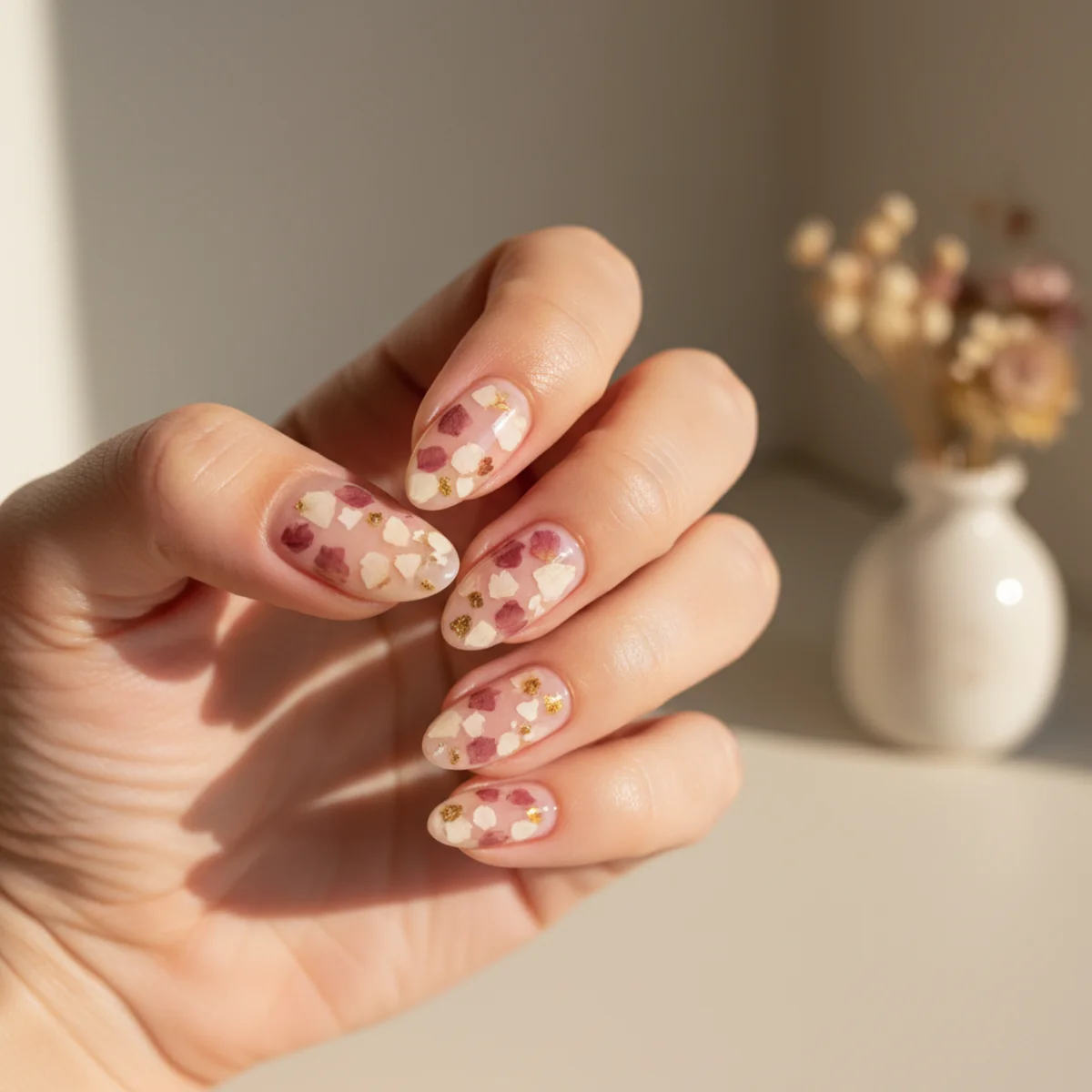 Three-Tone Brown Stripe — thanksgiving nail design ideas
