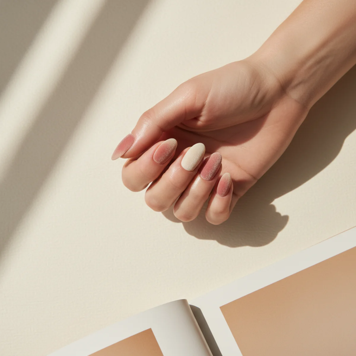 Pearl Encrusted French — unique nail design ideas